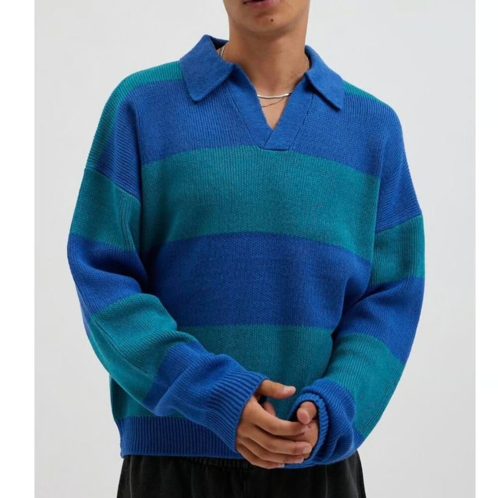 UO Urban Outfitters Benson Rugby Stripe Sweater L‎